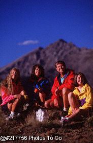 A family on vacation; Actual size=180 pixels wide